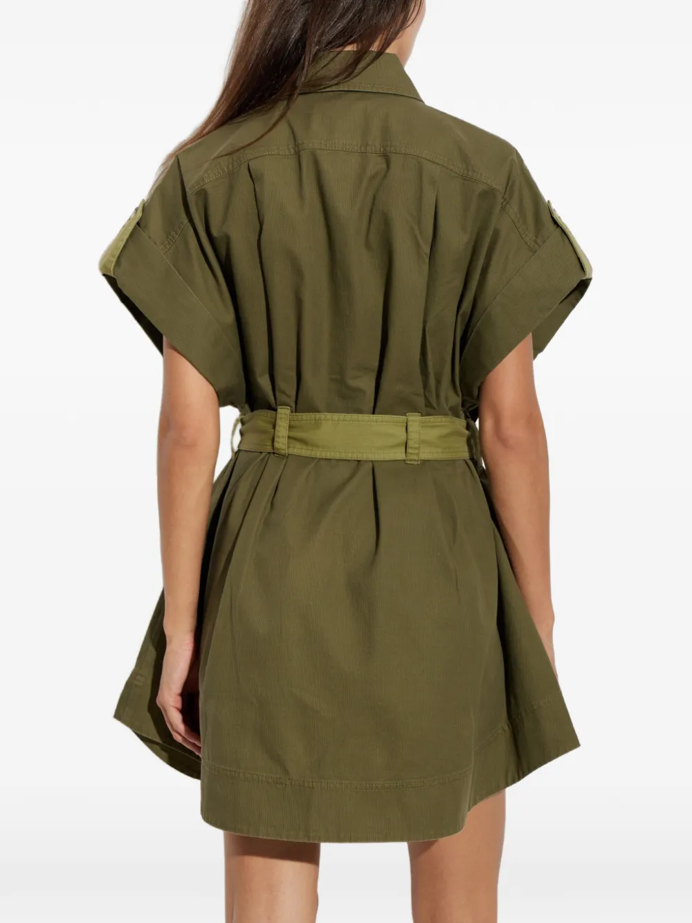 ZIMMERMANN Mini-jurk met ceintuur Groen