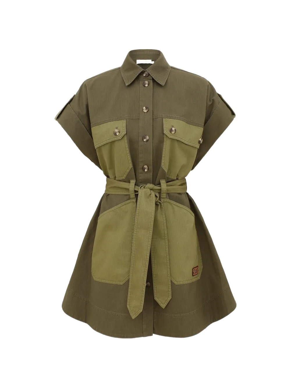 ZIMMERMANN belted mini dress - Verde