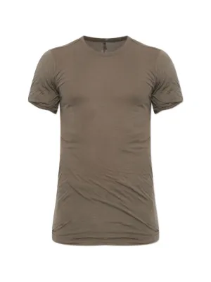 Rick Owens double-layer short-sleeve Cotton T-shirt | Grey | FARFETCH