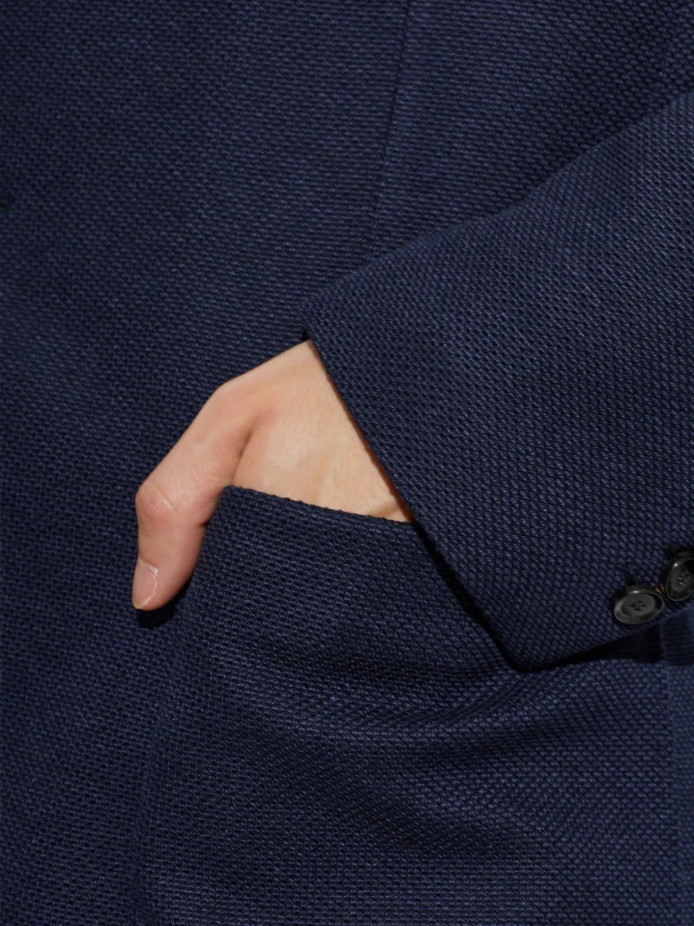 Brioni Blazer met enkele rij knopen Blauw