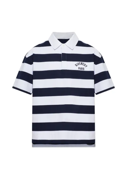 Givenchy logo-print striped polo shirt