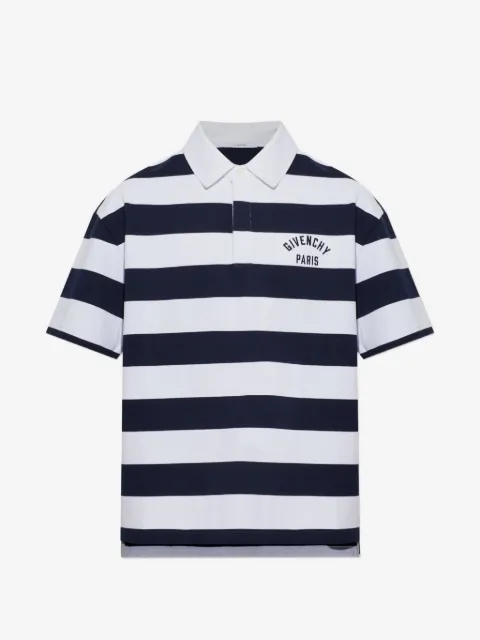 Givenchy logo-print striped polo shirt