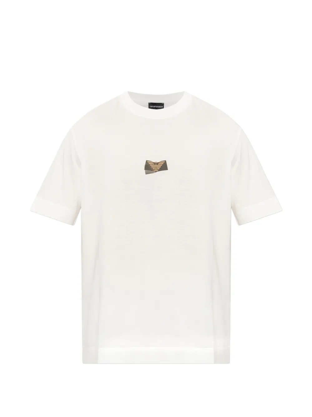 Emporio Armani logo-patch short-sleeve T-shirt - Bianco