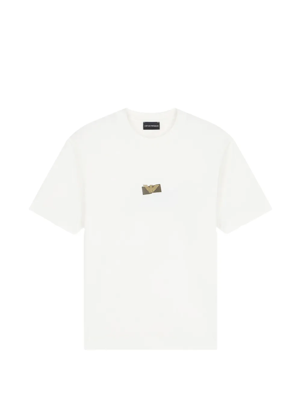 Emporio Armani logo-patch short-sleeve T-shirt - Bianco