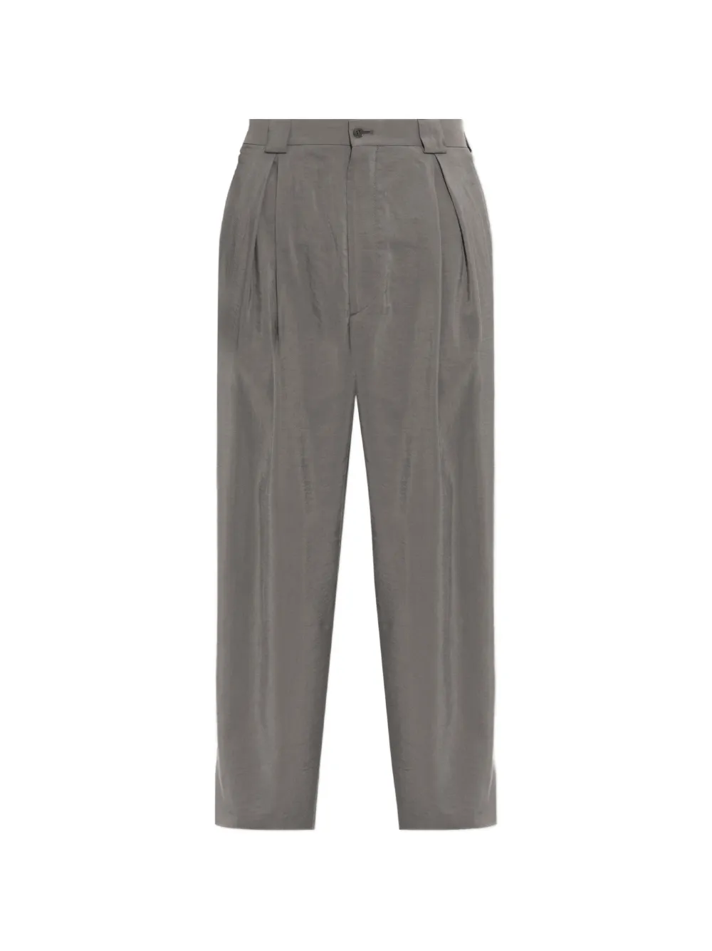 Giorgio Armani pleated straight-leg trousers - Grau