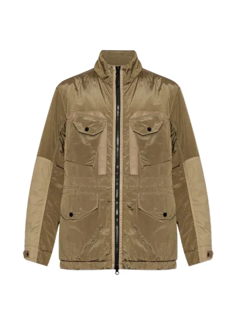 Stone Island logo-patch military jacket