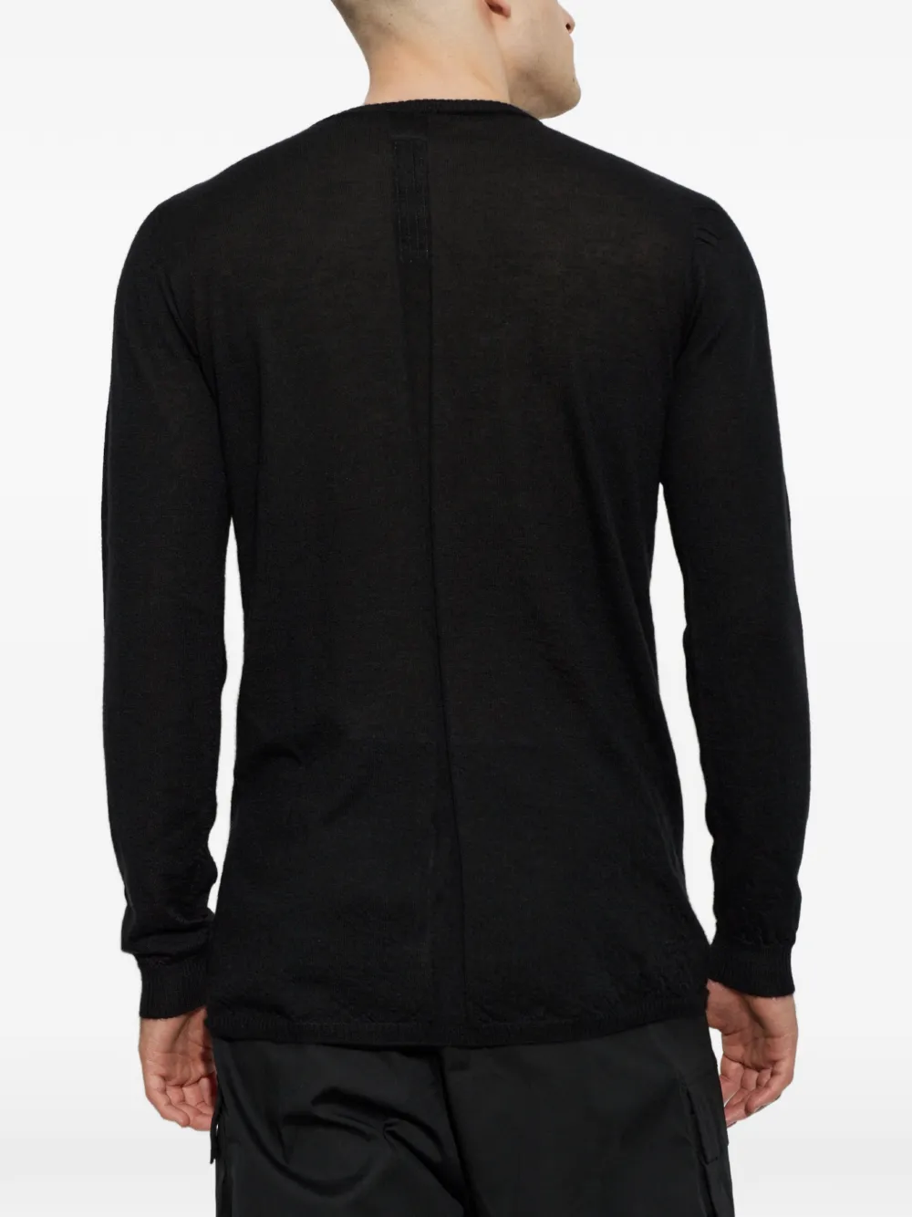 Rick Owens cashmere sweater Zwart