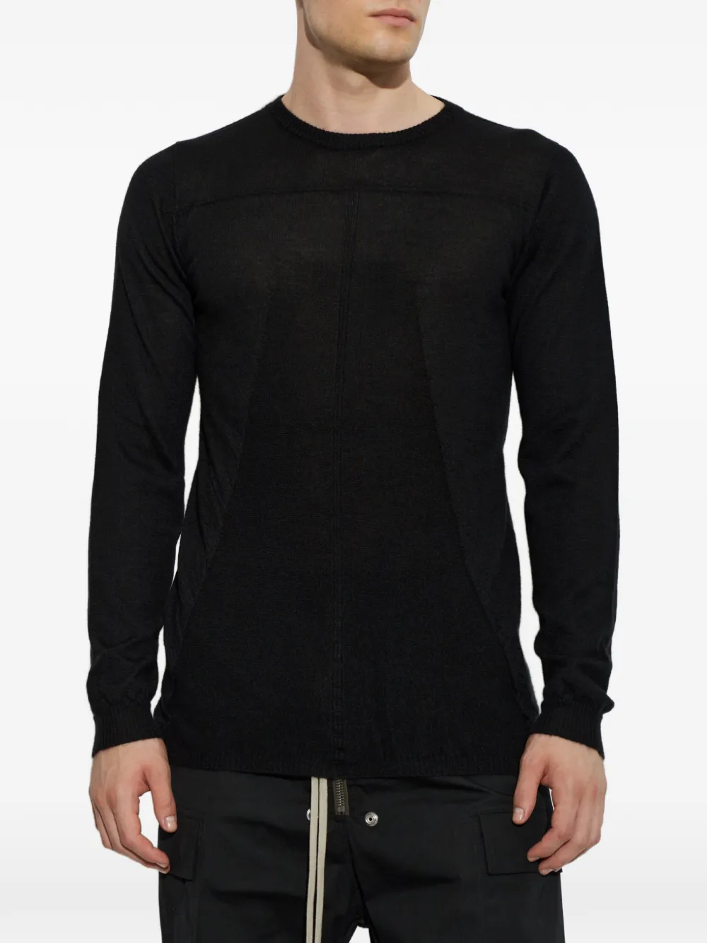 Rick Owens cashmere sweater Zwart