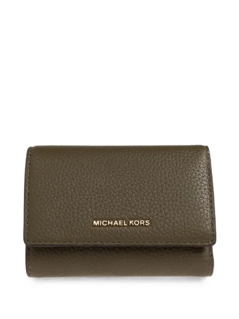 Michael Michael Kors logo-plaque leather wallet