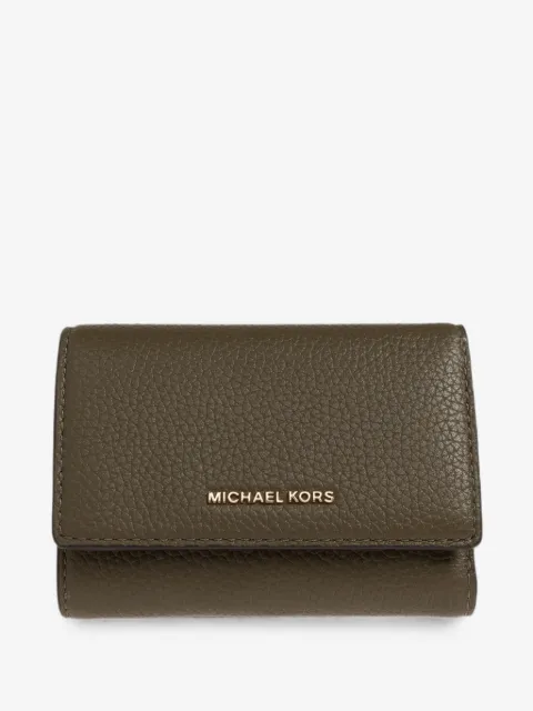 Michael Michael Kors logo-plaque leather wallet