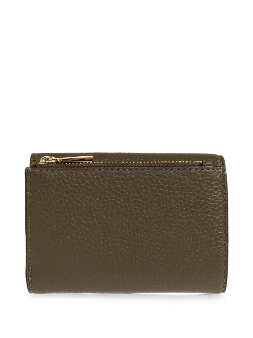 Michael Kors logo-plaque leather wallet Groen