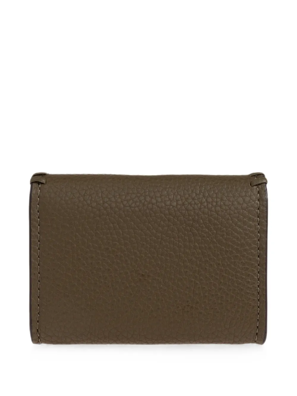 Michael Kors logo-plaque leather wallet Groen