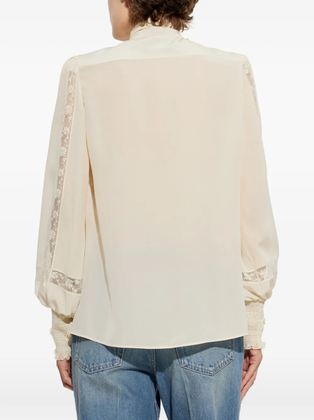 Valentino Garavani Zijden blouse Beige