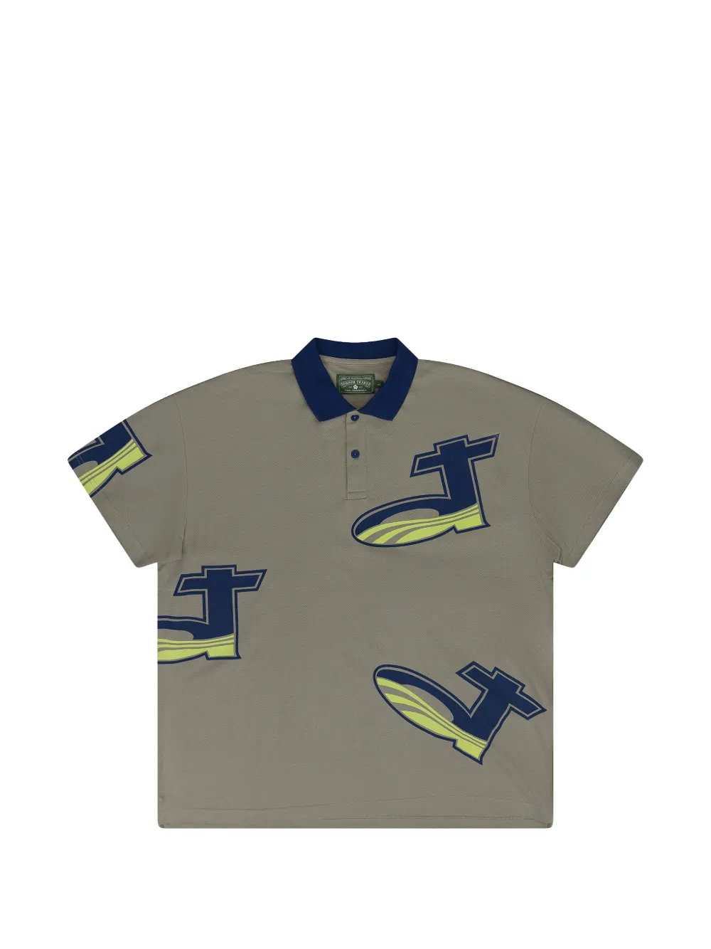 Denim Tears Polo a maniche corte - Grigio