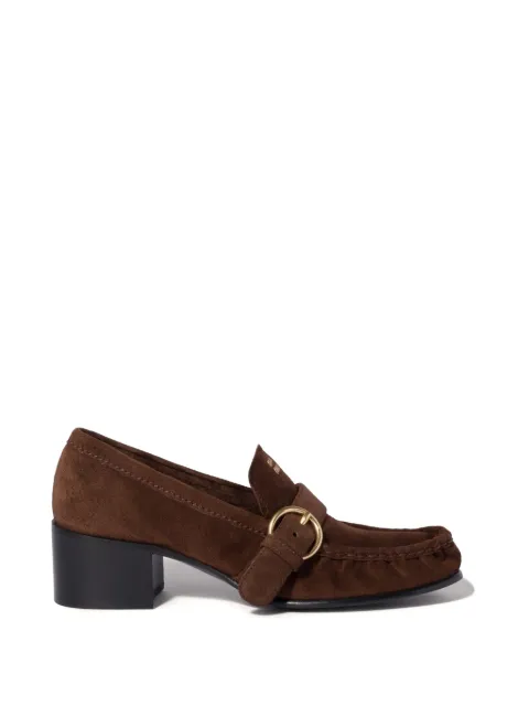 Miu Miu suede loafers with buckle