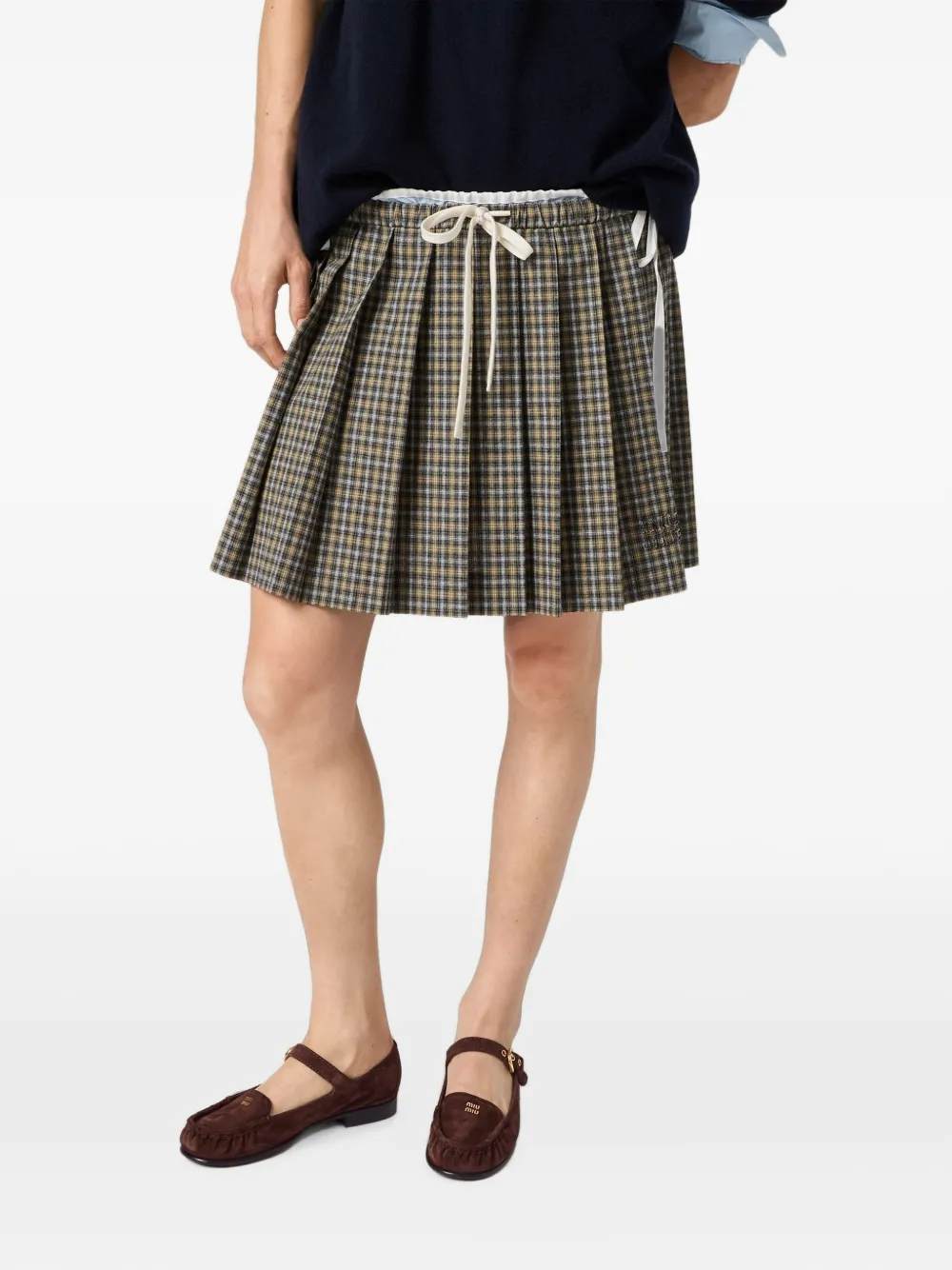 Miu suede loafers with buckle Bruin