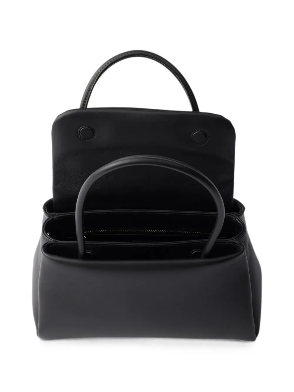 Prada Schoudertas met logoplakkaat Zwart
