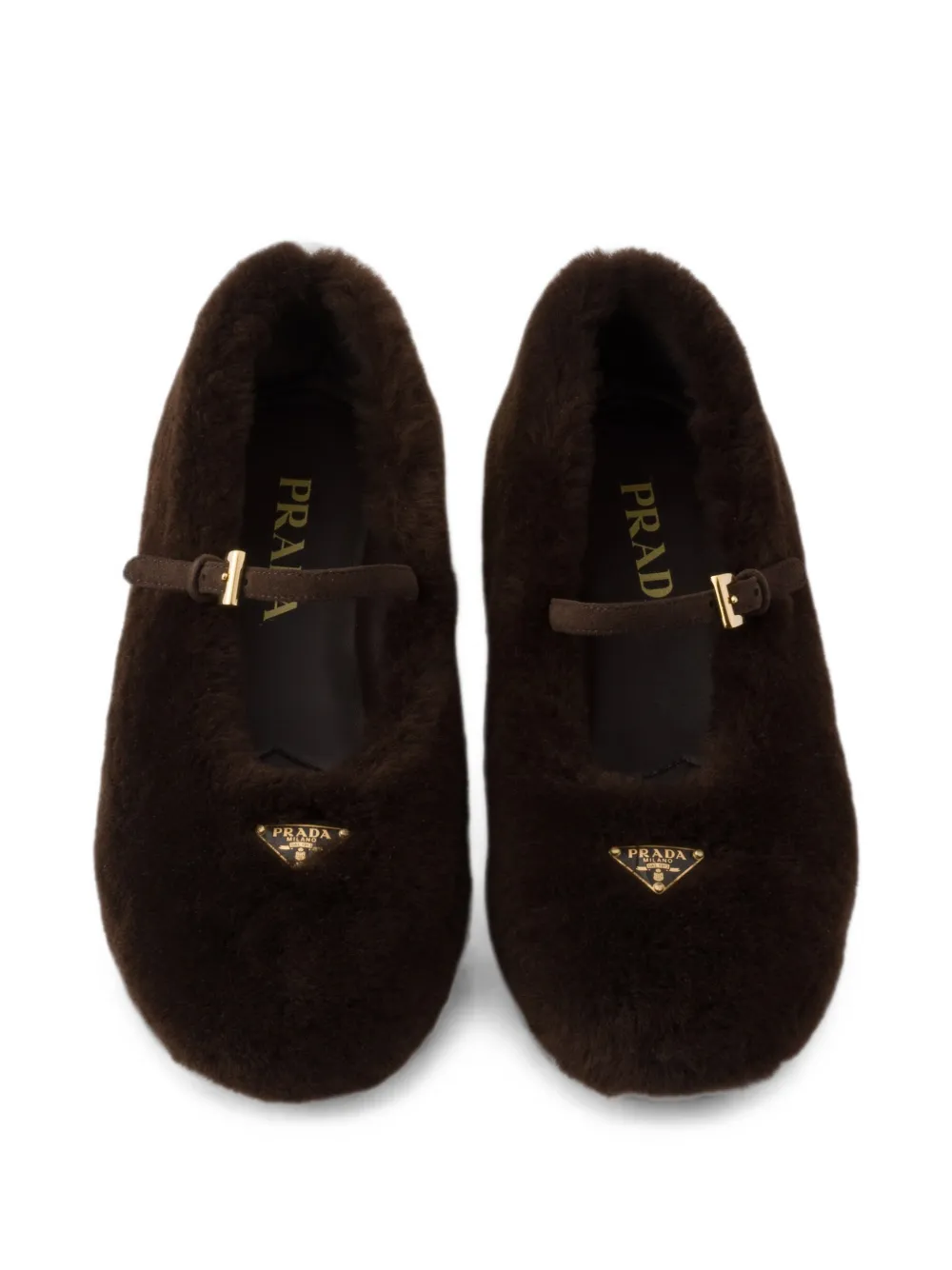 Prada shearling ballerinas Bruin