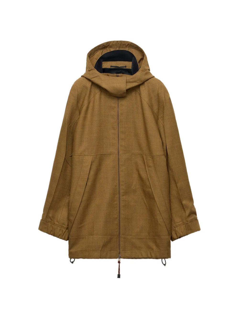 Prada Mélange hopsack wool jacket - Brown