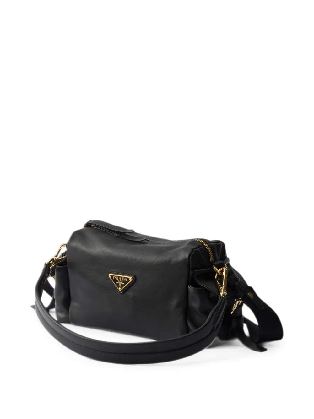 Prada Explore kleine nappaleren tas Zwart