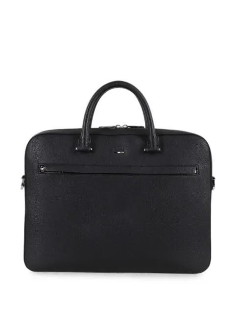 BOSS Ray pebble-grain briefcase