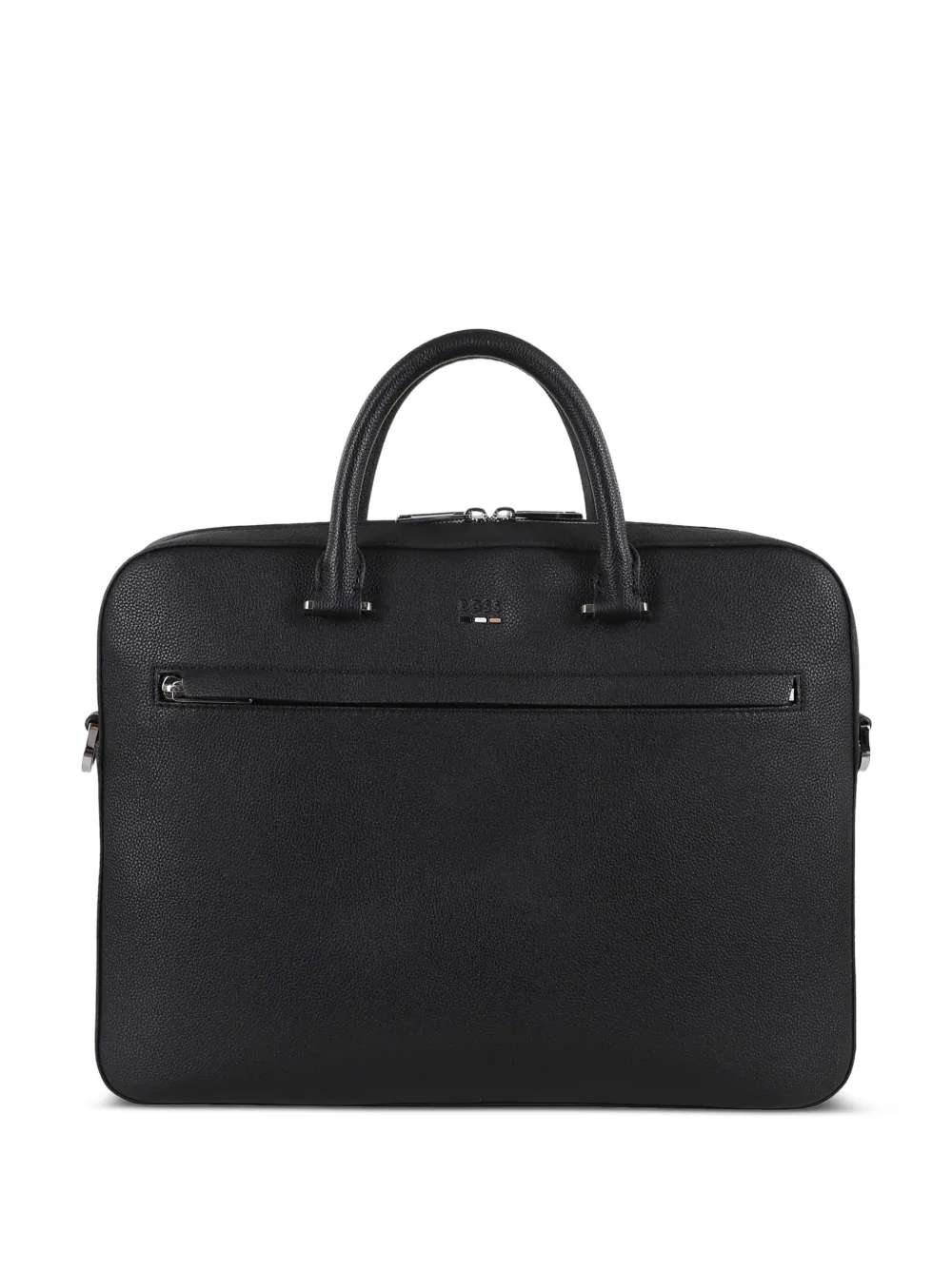 BOSS Ray pebble-grain briefcase - Nero