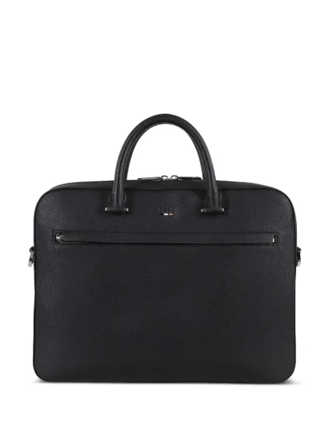 BOSS Ray pebble-grain briefcase