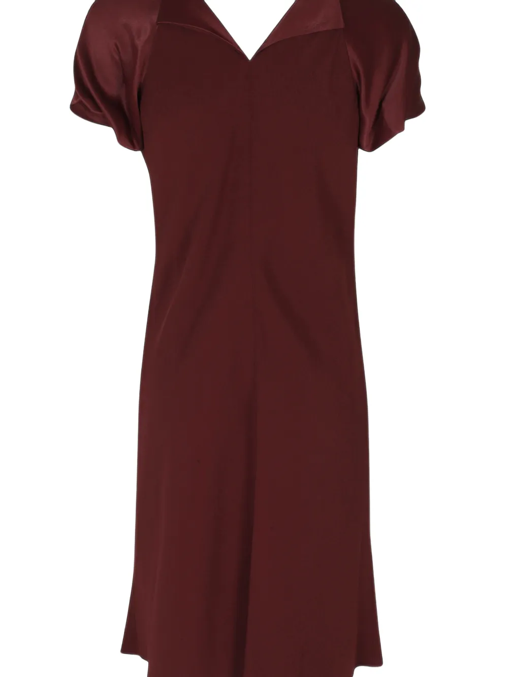 Alberta Ferretti Zijden-satijnen midi-jurk met strikdetail Rood