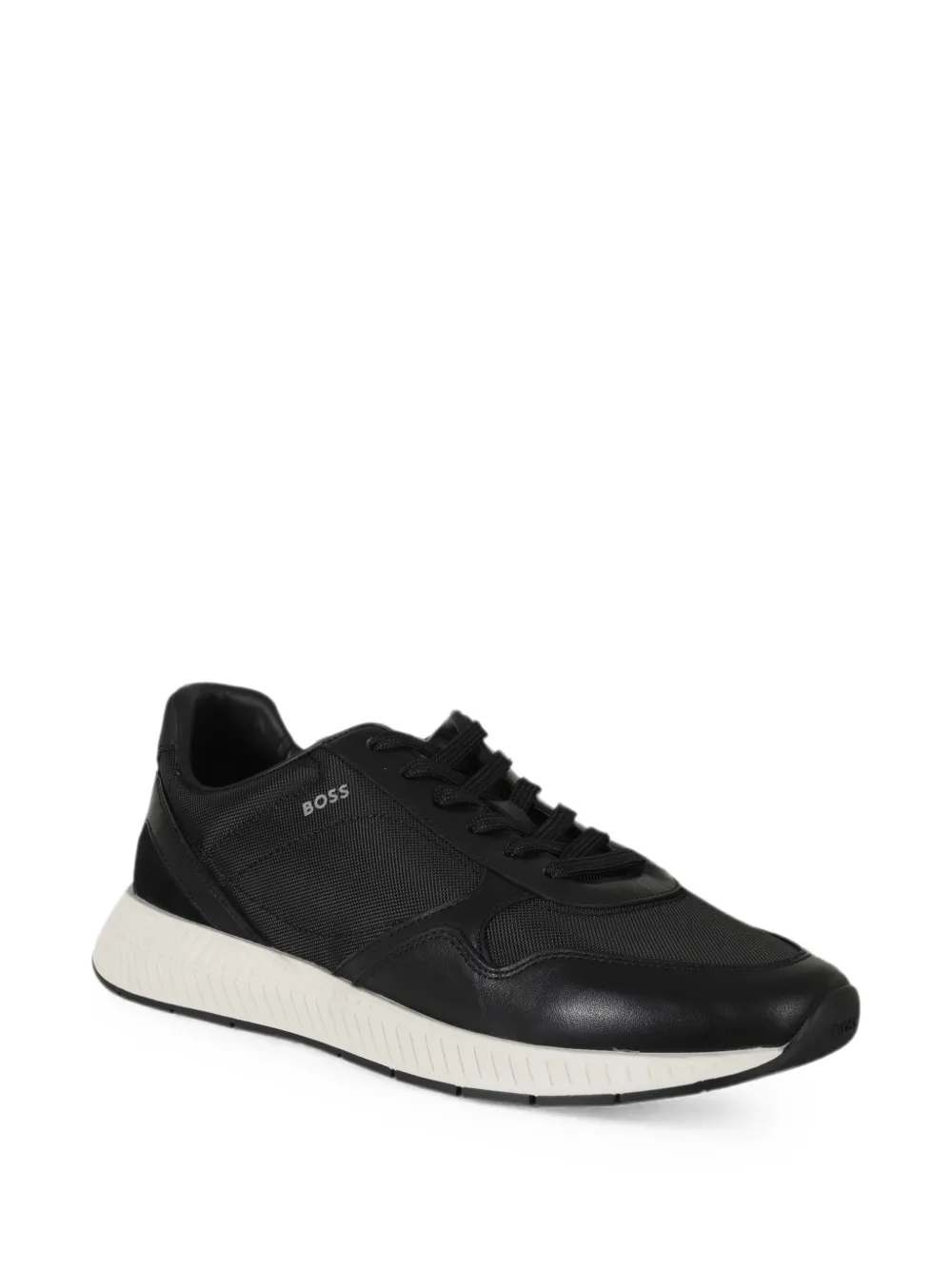 BOSS Titanium Runn panelled sneakers Zwart