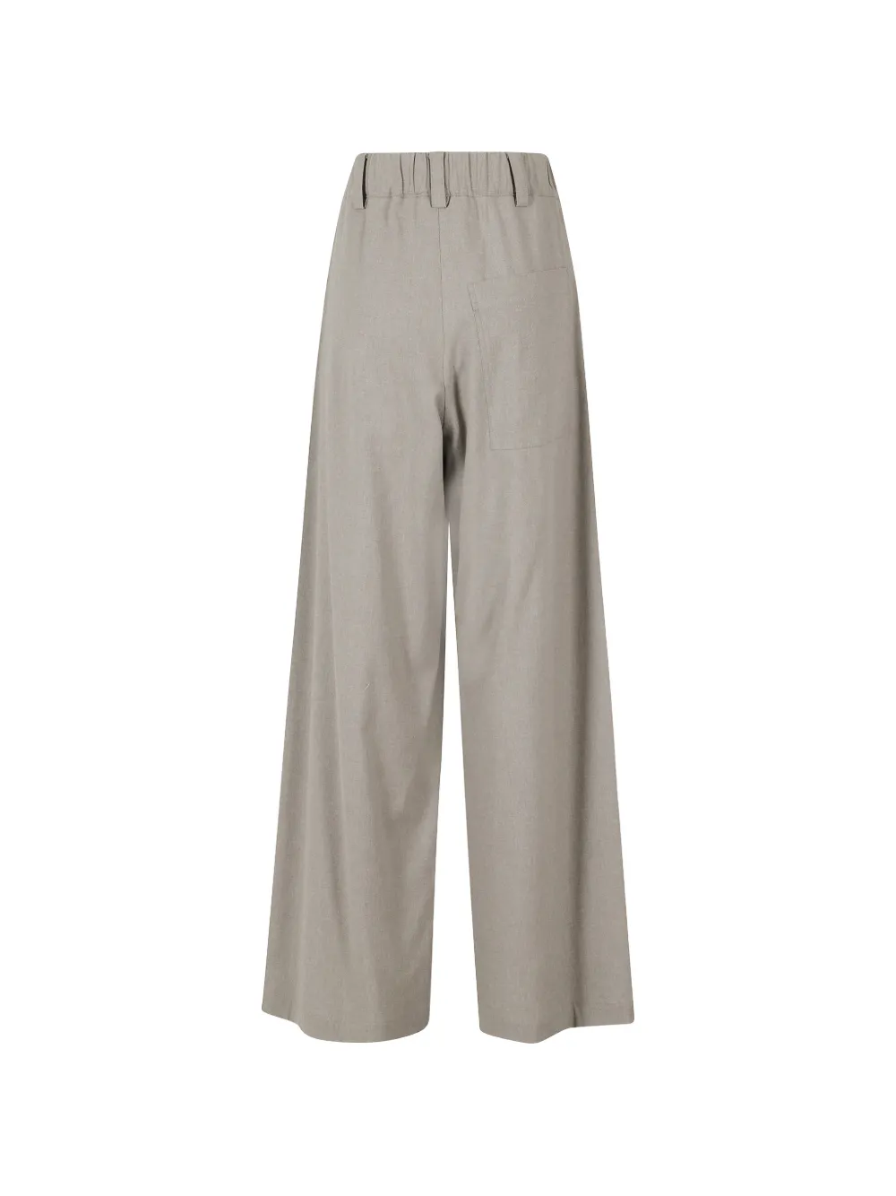 Alysi Broek met elastische taille Grijs