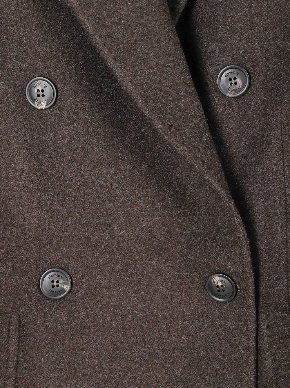 Eleventy double-breasted peak-lapels blazer Bruin