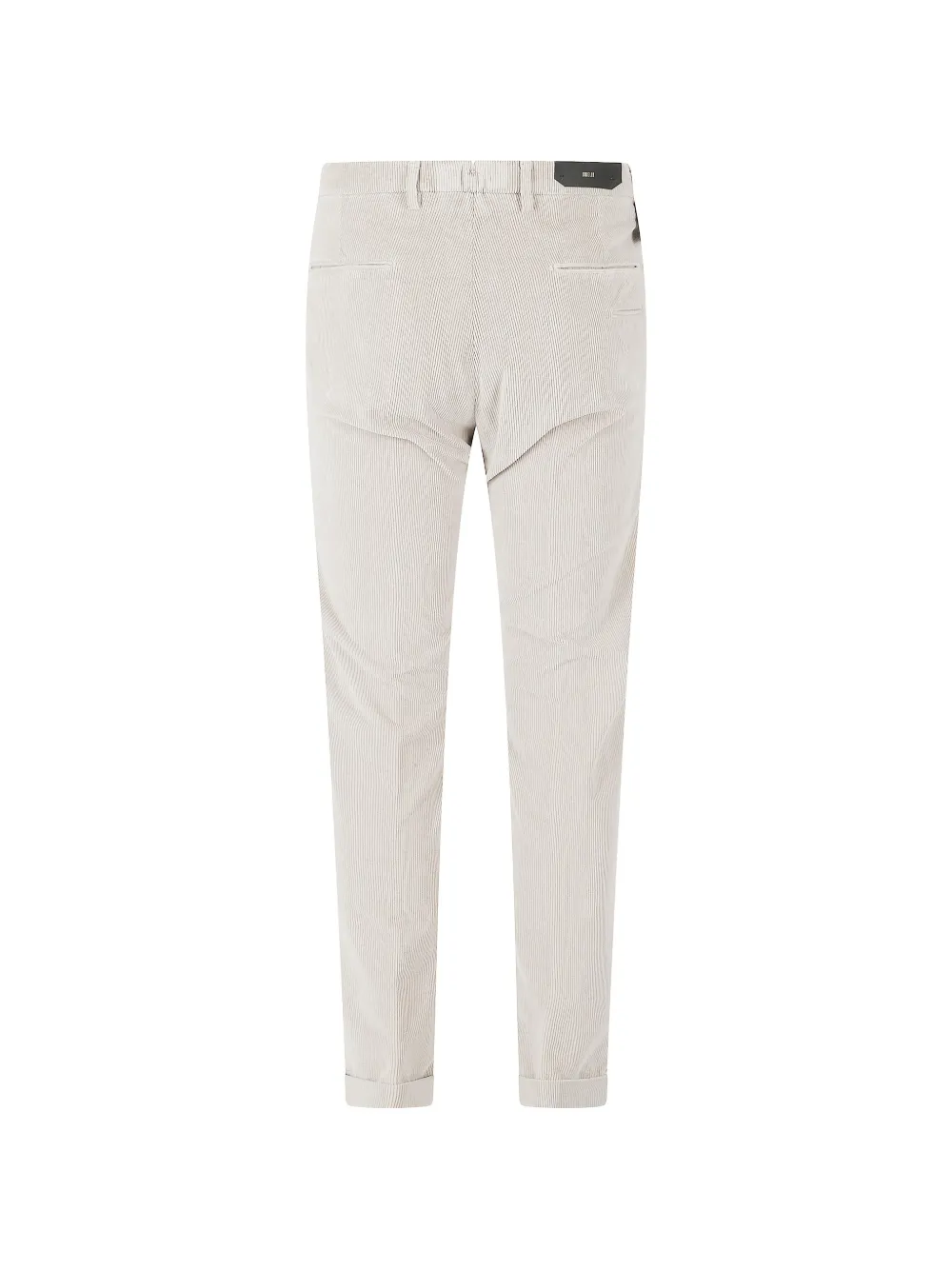 Briglia 1949 Ribfluwelen broek met omgeslagen pijpen Beige