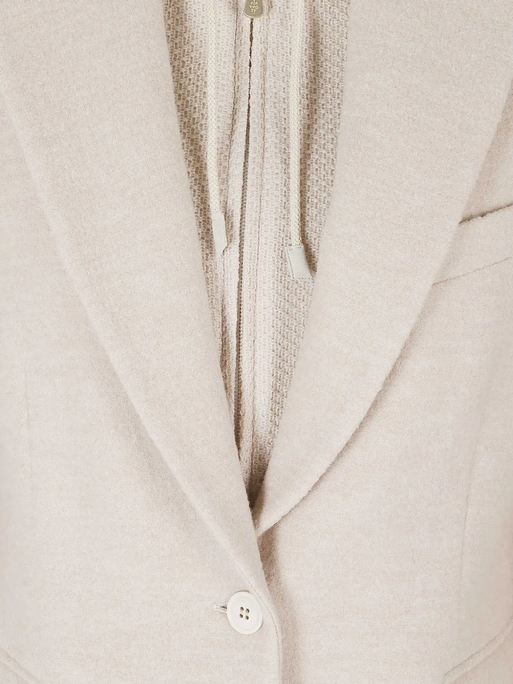 Eleventy Blazer met enkele rij knopen Beige