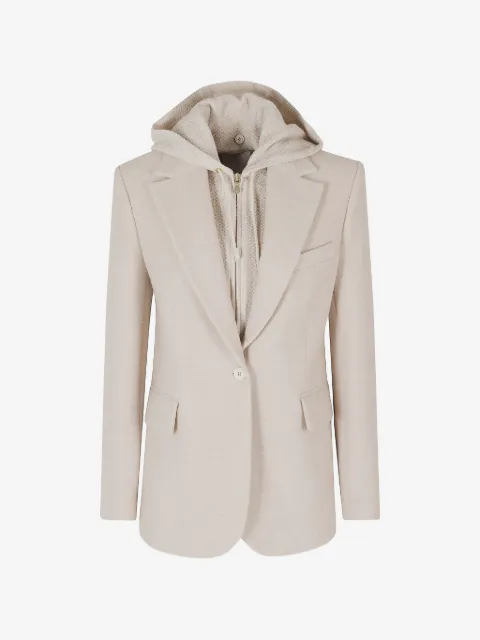 Eleventy blazer con capucha y botones