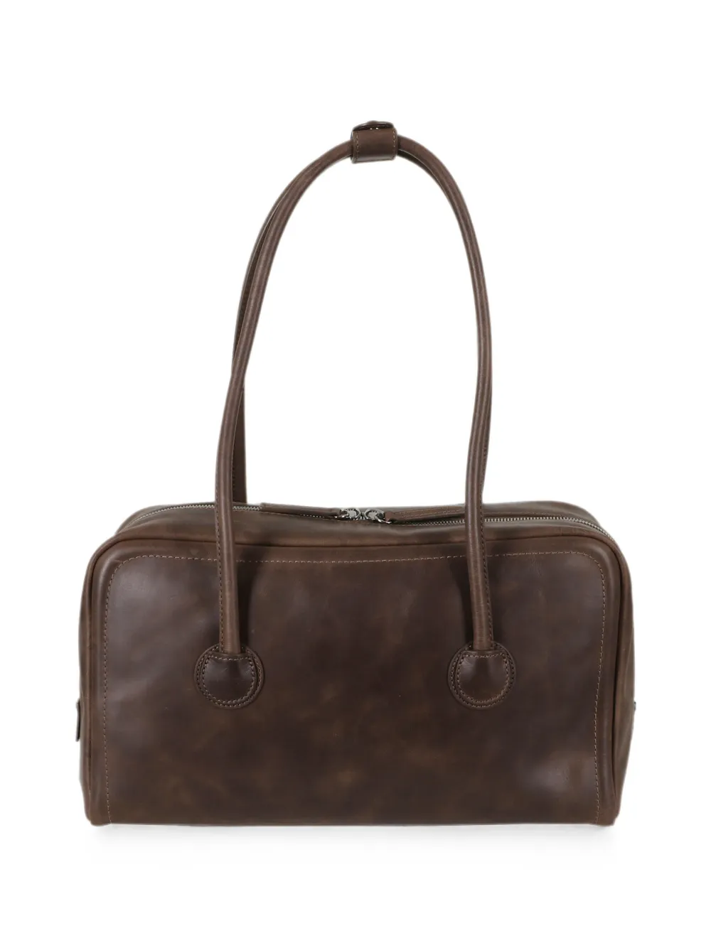Marge Sherwood Boston logo-debossed leather tote bag Bruin