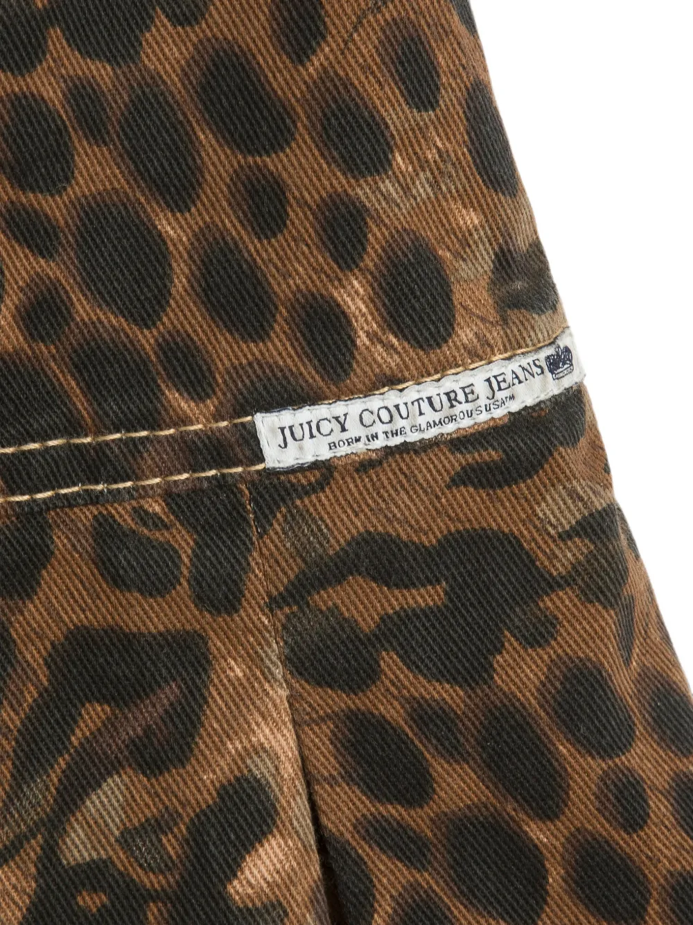 Juicy Couture Mini-jurk met dierenprint Bruin