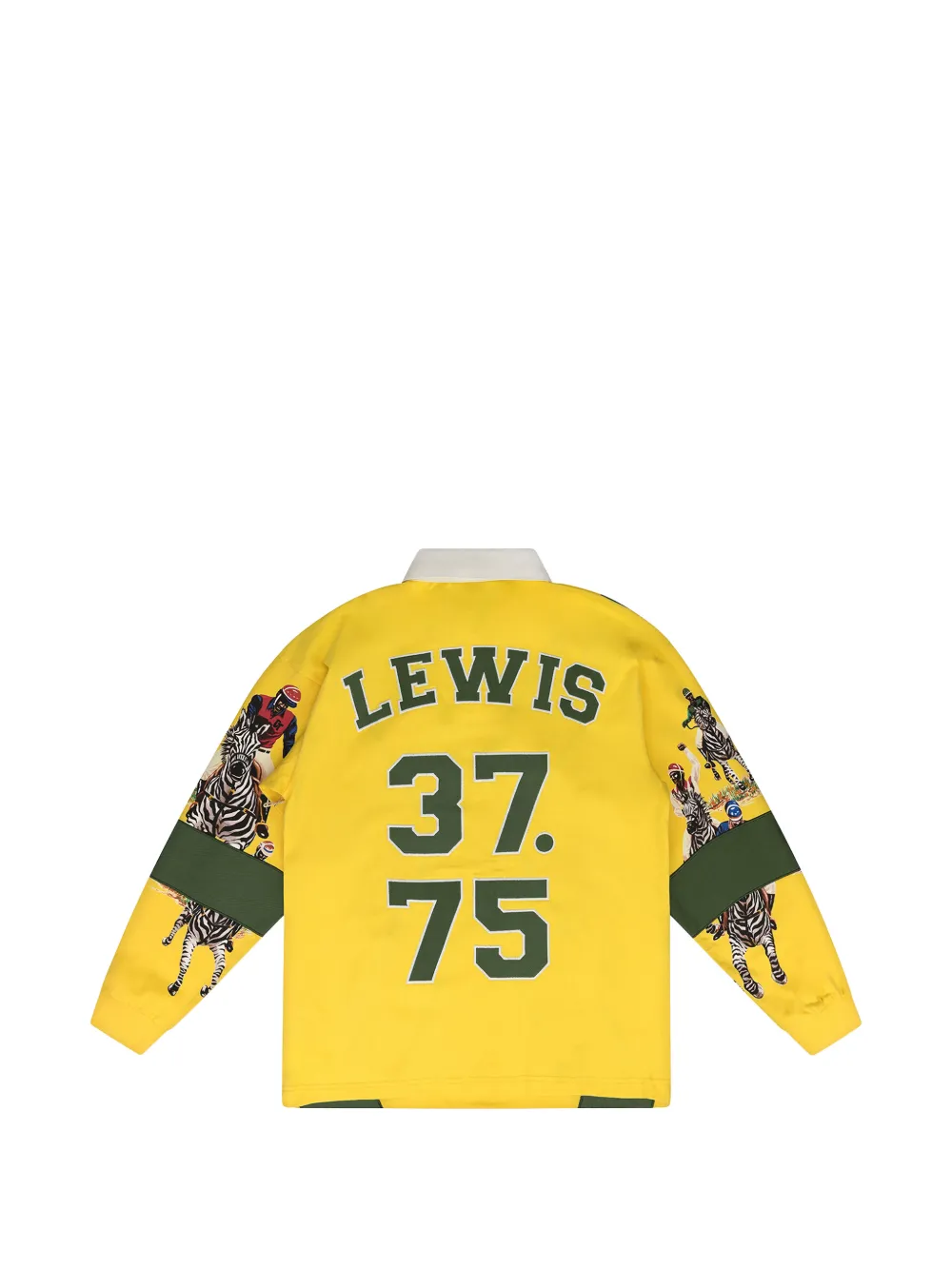 Denim Tears Lewis rugbyshirt met grafische print Geel