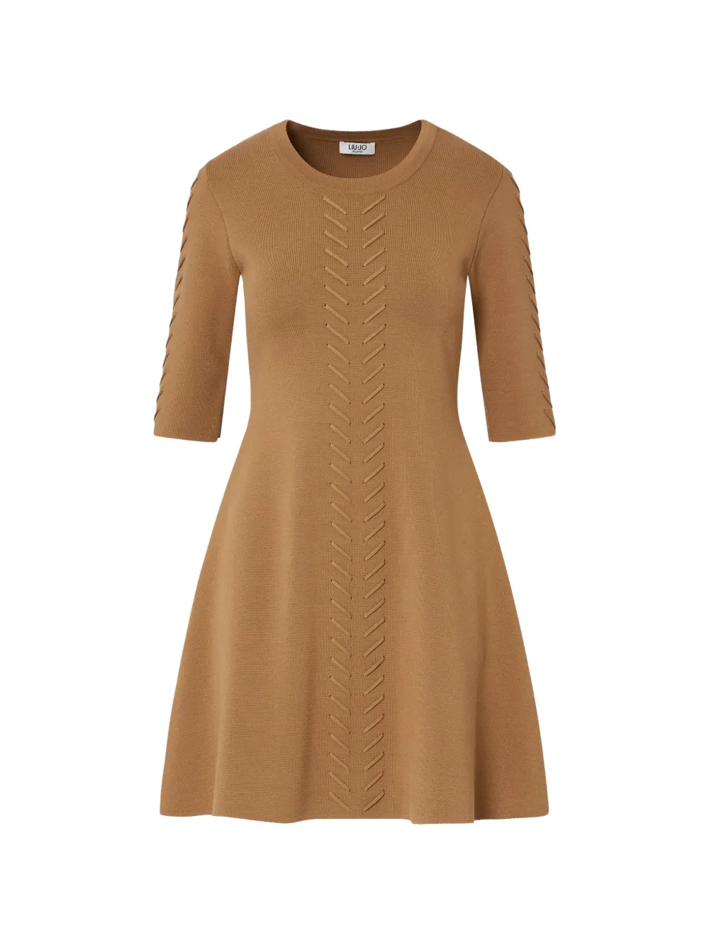 LIU JO knit fit & flare dress - Toni neutri