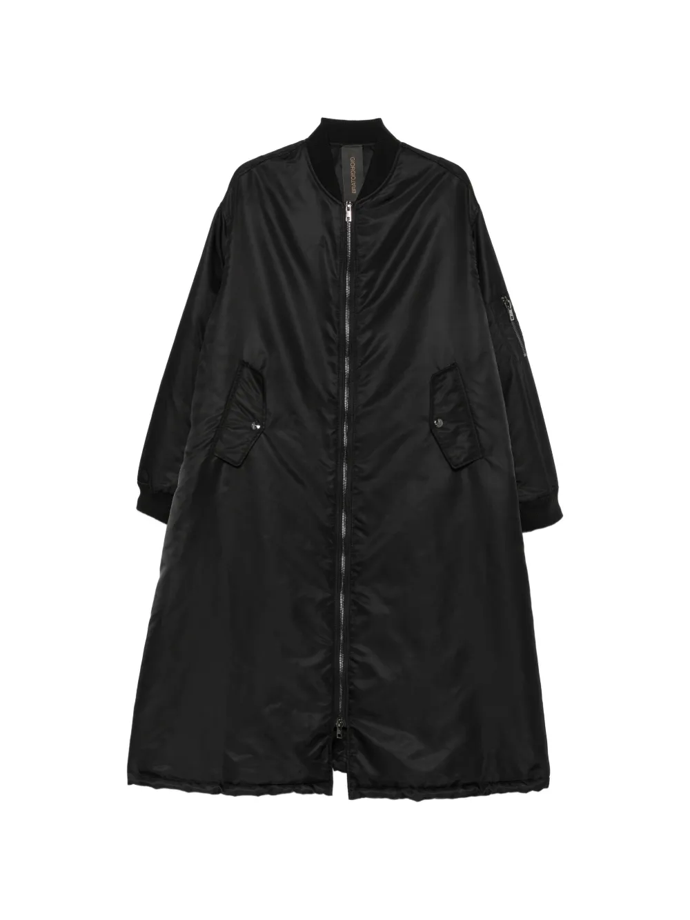 Giorgio Brato zip-up coat - Black