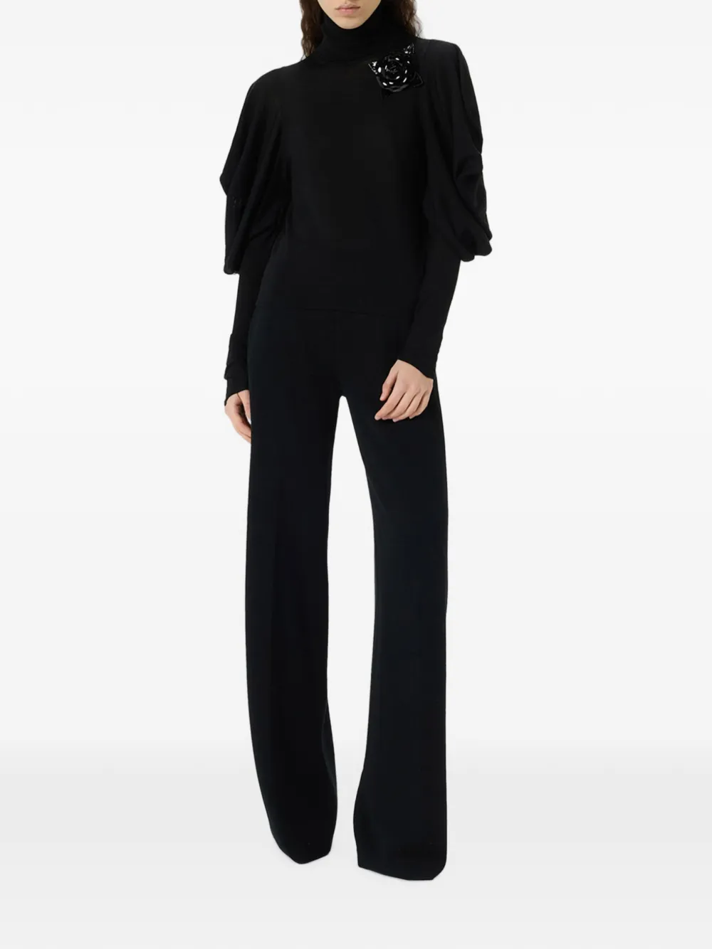 Blumarine Coltrui met pofmouwen Zwart