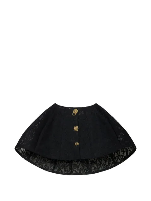 Blumarine falda corta con encaje floral