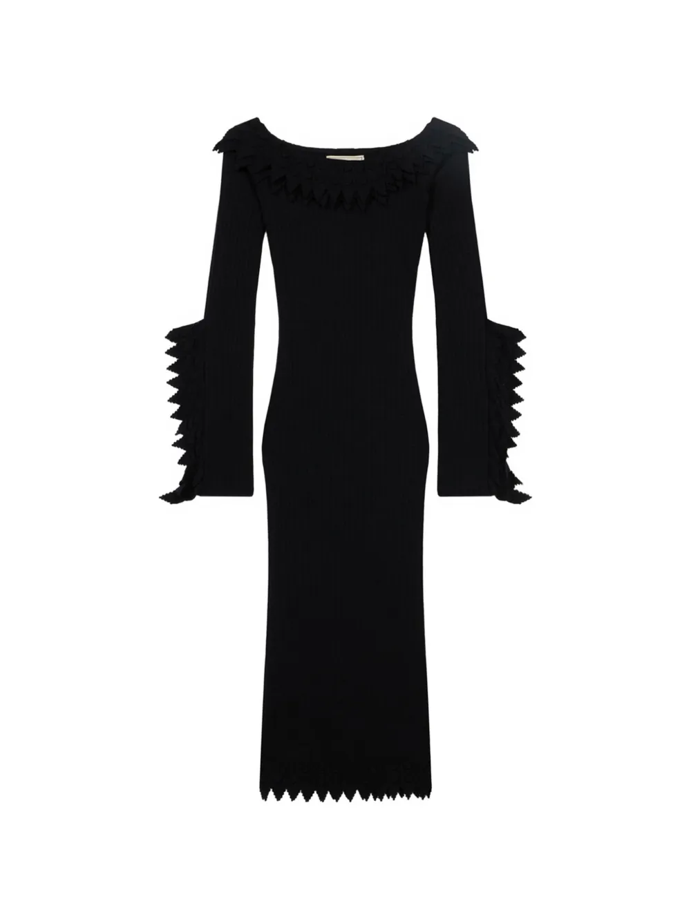 Blumarine ruffled off-the-shoulder midi dress