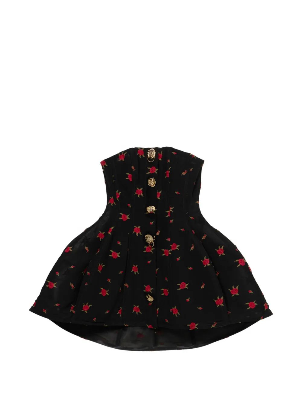Blumarine Mini-jurk met borduurwerk Zwart