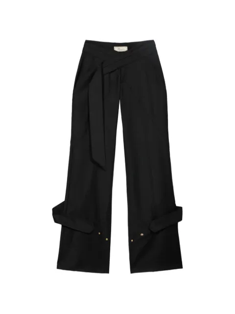 Blumarine pantalones con tiras cruzadas