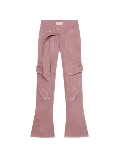 Blumarine pantalones cargo con cinturón
