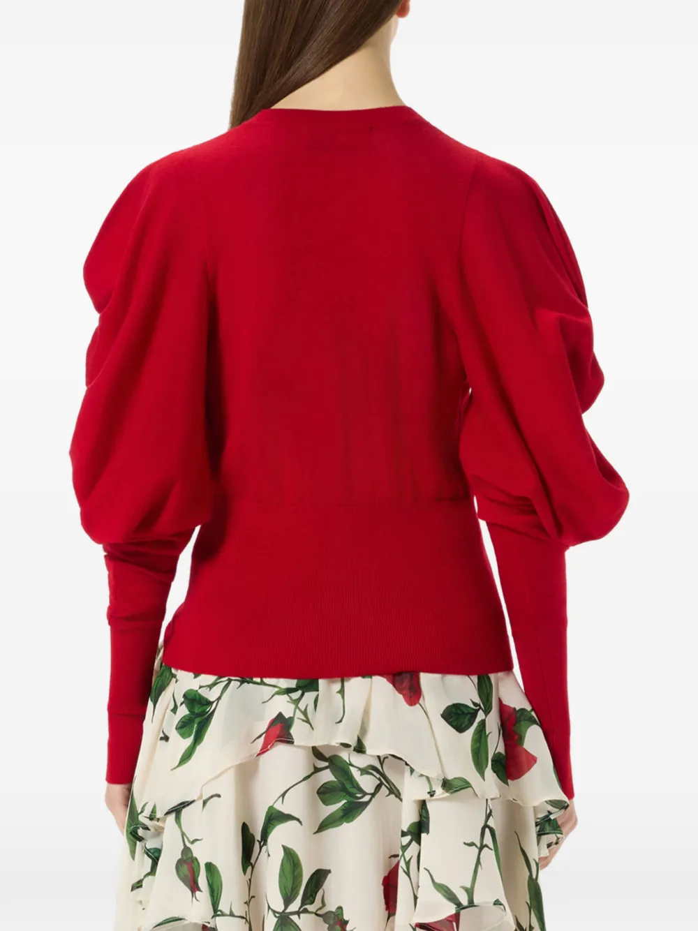 Blumarine Vest met pofmouwen Rood
