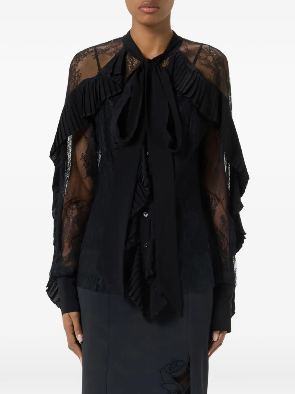 Blumarine Blouse met lange mouwen Zwart