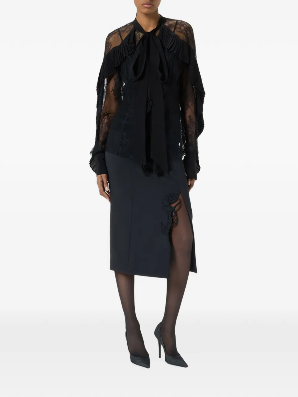 Blumarine Blouse met lange mouwen Zwart