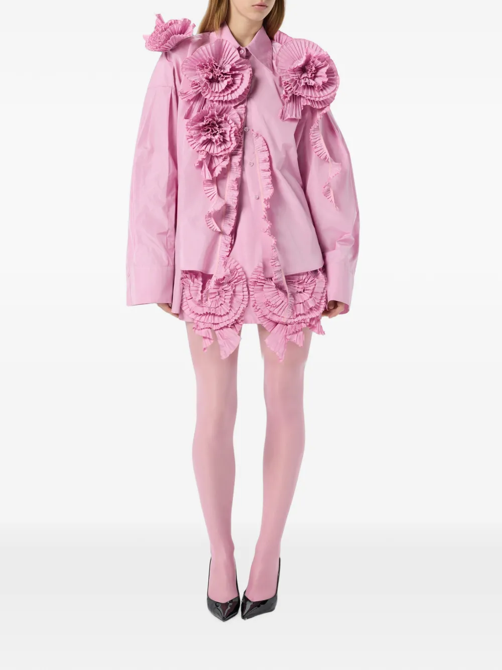 Blumarine Blouse verfraaid met rozen