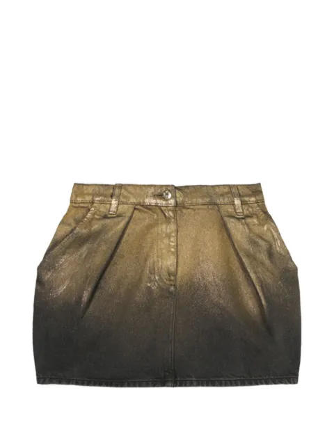 Blumarine overdyed pleated mini skirt